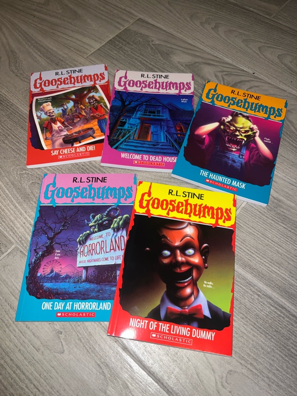 Goosebumps Kids Book Set - Bright Multi-Color Spines